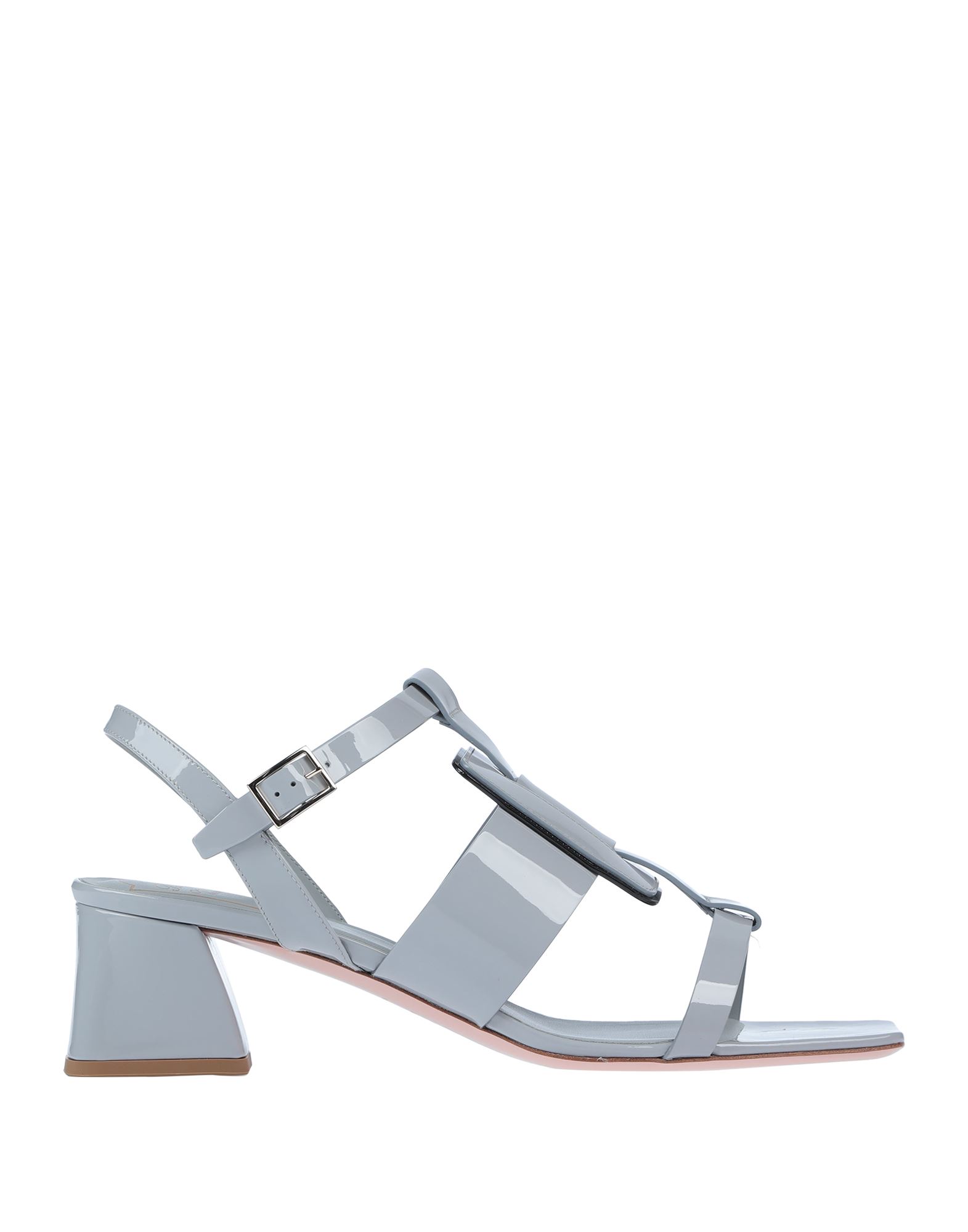 ROGER VIVIER Sandale Damen Hellgrau von ROGER VIVIER