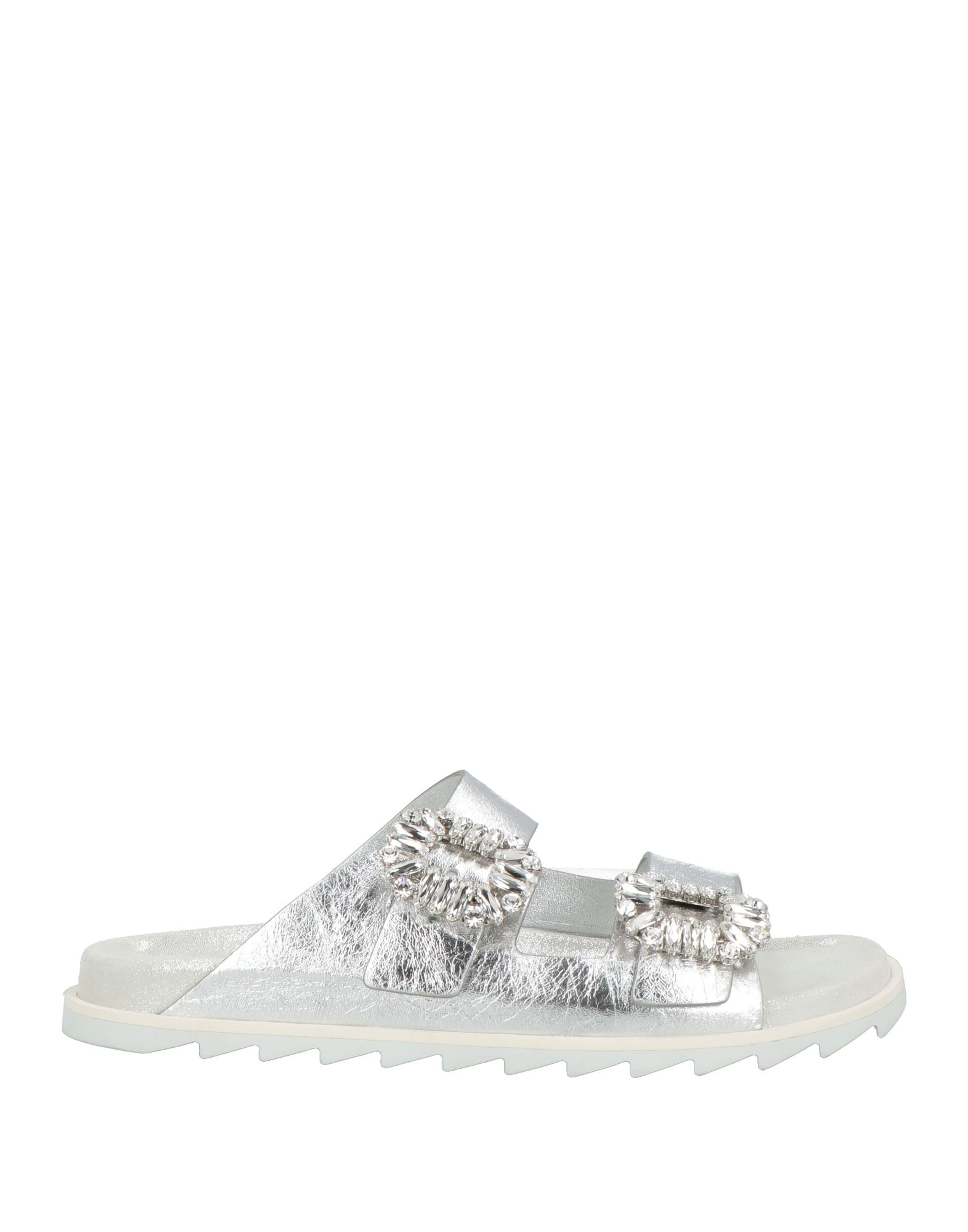 ROGER VIVIER Sandale Damen Hellgrau von ROGER VIVIER