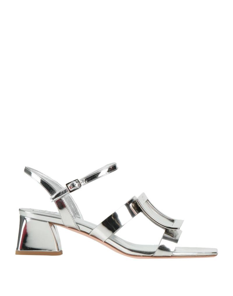 ROGER VIVIER Sandale Damen Silber von ROGER VIVIER