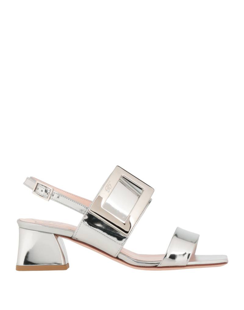 ROGER VIVIER Sandale Damen Silber von ROGER VIVIER