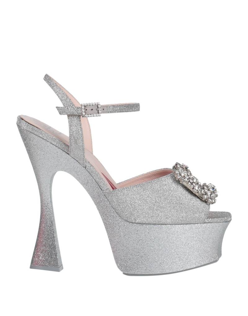 ROGER VIVIER Sandale Damen Silber ROGER VIVIER Sandale Damen Silber von ROGER VIVIER