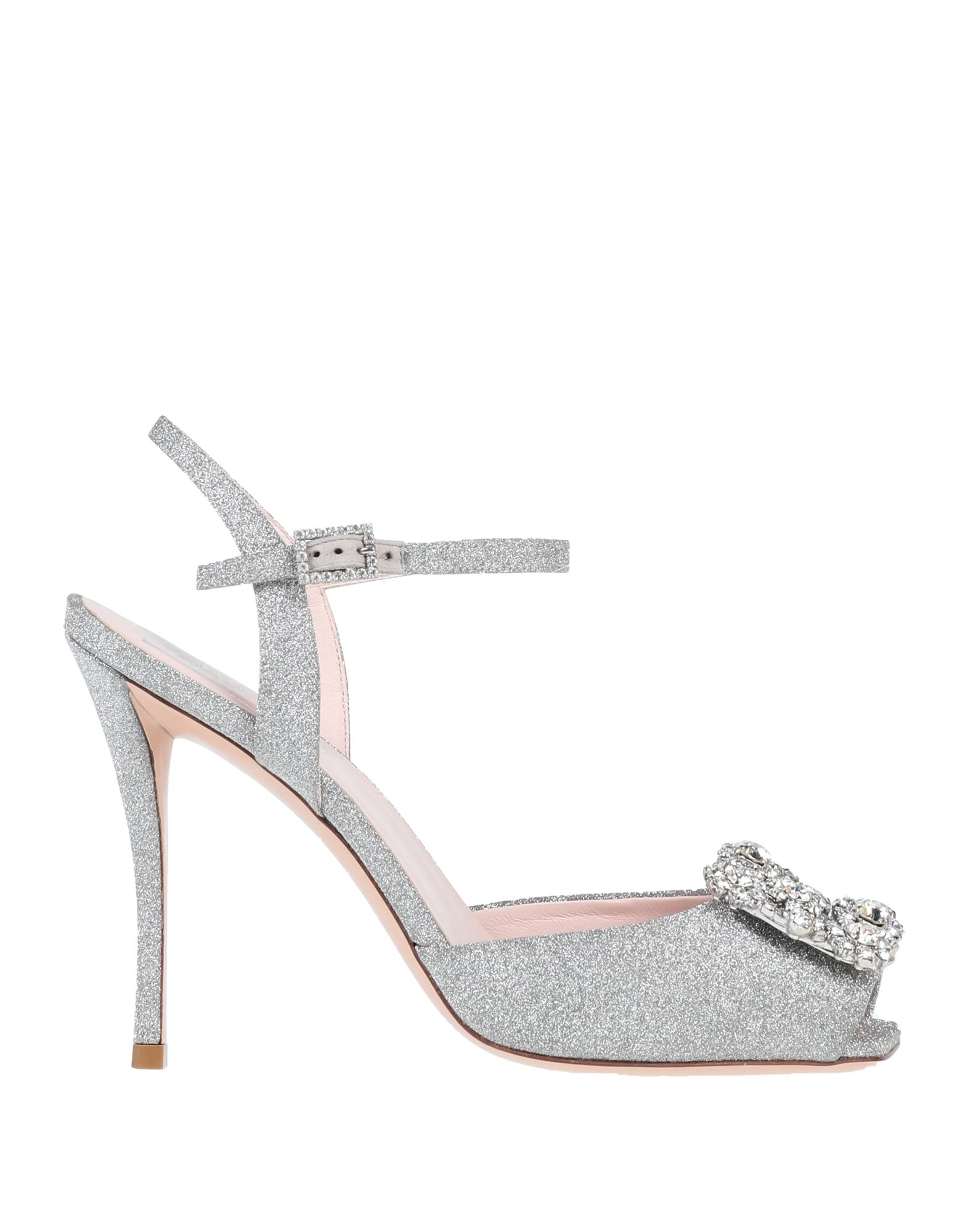 ROGER VIVIER Sandale Damen Silber von ROGER VIVIER