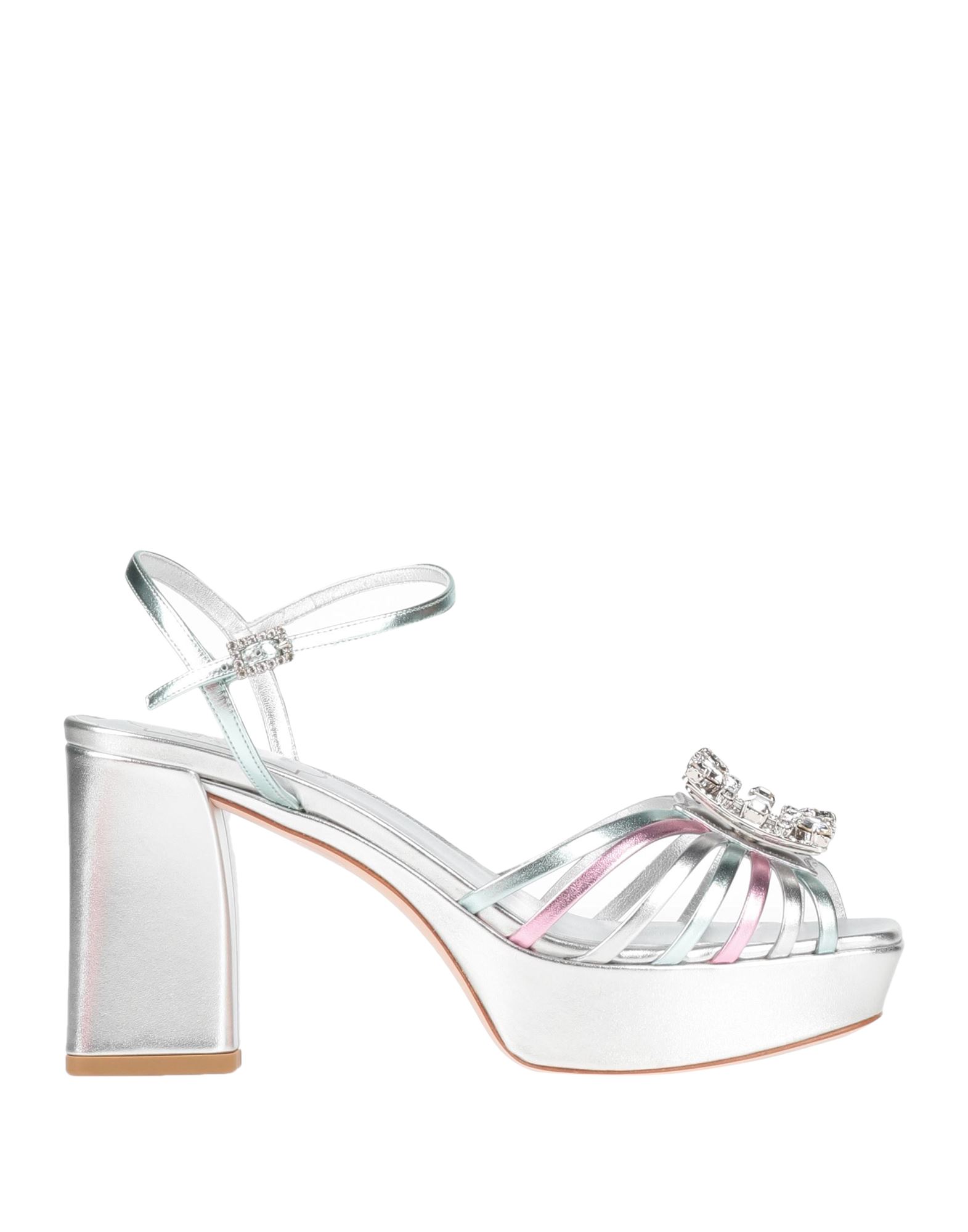 ROGER VIVIER Sandale Damen Silber von ROGER VIVIER