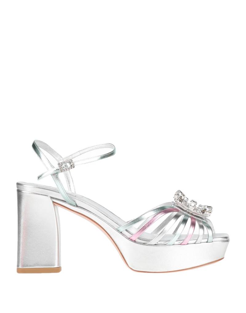 ROGER VIVIER Sandale Damen Silber ROGER VIVIER Sandale Damen Silber von ROGER VIVIER