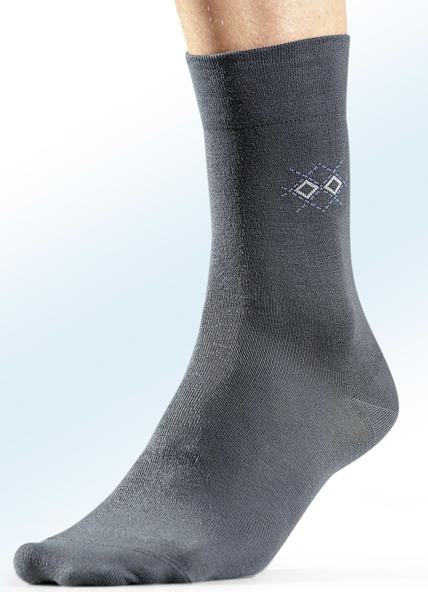 Rogo Viererpack Socken, 2x Grafit, 2x Schwarz, Größe Gr: 1 (Schuhgröße 39-42) von ROGO EASY LEG