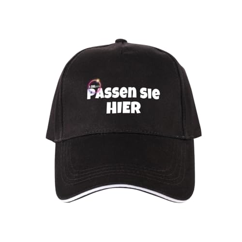 ROHBVMN Basecap personalisiert mit Foto/Logo/Text | Kappe selbst gestalten mit Ihrem Logo | Unisex Trucker-Kappe Mesh Cap | Verstellbare Baseball Cap für Männer & Frauen Schwarz von ROHBVMN