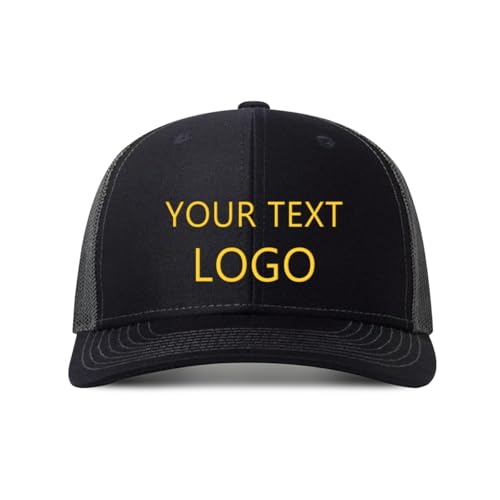 ROHBVMN Basecap personalisiert mit Foto/Logo/Text | Kappe selbst gestalten | personalisiertes Baseball Cap | Trucker Cap Herren Damen in großen Mengen | Mesh Cap für Männer Frauen von ROHBVMN
