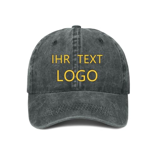 ROHBVMN Basecap personalisiert mit Foto/Logo/Text | Kappe selbst gestalten | personalisiertes Baseball Cap | Trucker Cap Herren Damen in großen Mengen | Mesh Cap für Männer Frauen von ROHBVMN