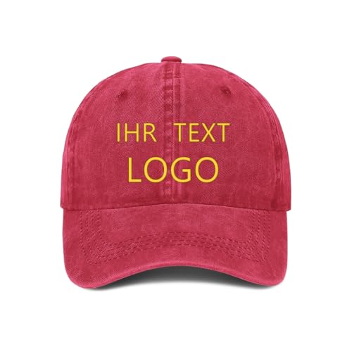 ROHBVMN Basecap personalisiert mit Foto/Logo/Text | Kappe selbst gestalten | personalisiertes Baseball Cap | Trucker Cap Herren Damen in großen Mengen | Mesh Cap für Männer Frauen von ROHBVMN