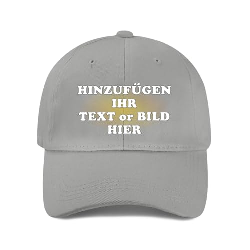ROHBVMN Basecap personalisiert mit Foto/Logo/Text | Klassische Trucker-Kappe selbst gestalten | personalisiertes Baseball Cap für Männer Frauen | Mesh Cap Verstellbar Herren Damen von ROHBVMN