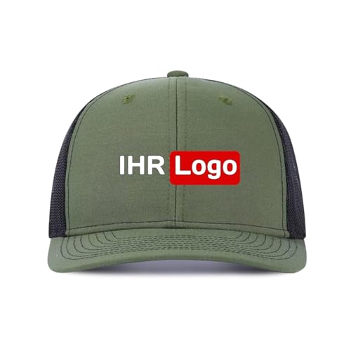 ROHBVMN Basecap personalisiert mit Foto/Logo/Text | Verstellbare Kappe für Männer & Frauen | personalisierte Schirmmütze selbst gestalten | Mesh Cap Baseball Cap Herren Damen von ROHBVMN