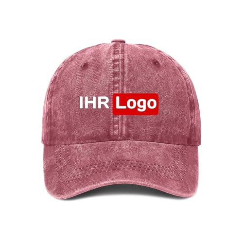 ROHBVMN Basecap personalisiert mit Foto/Logo/Text | Verstellbare Kappe für Männer & Frauen | personalisierte Schirmmütze selbst gestalten | Mesh Cap Baseball Cap Herren Damen von ROHBVMN