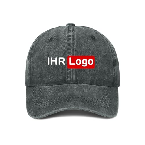 ROHBVMN Basecap personalisiert mit Foto/Logo/Text | Verstellbare Kappe für Männer & Frauen | personalisierte Schirmmütze selbst gestalten | Mesh Cap Baseball Cap Herren Damen von ROHBVMN