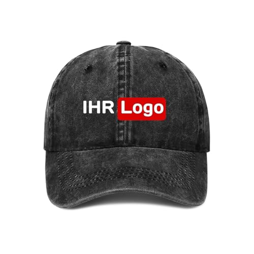 ROHBVMN Basecap personalisiert mit Foto/Logo/Text | Verstellbare Kappe für Männer & Frauen | personalisierte Schirmmütze selbst gestalten | Mesh Cap Baseball Cap Herren Damen von ROHBVMN