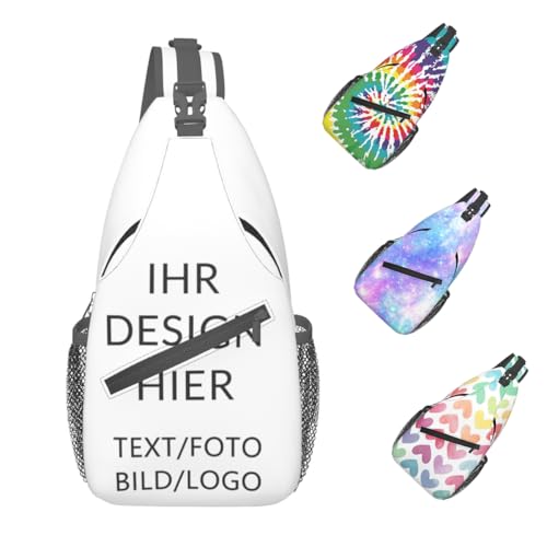 ROHBVMN Personalisiert Schultertasche,Personalisierte Brusttasche mit Foto/Logo/Text,Individuelle Leichte Sling Bag,Selbst Bedrucken Klein Wasserfest Crossbody,Umhängetasche zum Outdoor Sports Reise ROHBVMN Personalisiert Schultertasche,Personalisierte Brusttasche mit Foto/Logo/Text,Individuelle Leichte Sling Bag,Selbst Bedrucken Klein Wasserfest Crossbody,Umhängetasche zum Outdoor Sports Reise von ROHBVMN