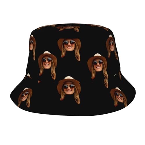 ROHBVMN personalisiert Cap personalisierte Bucket hat personalisierte Fischerhut personalisiertes anglerhut Text Cap selbst gestalten mit Foto/Namen, personalisierte Sonnenhut für Männer & Frauen von ROHBVMN