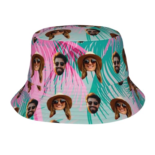 ROHBVMN personalisiert Cap personalisierte Bucket hat personalisierte Fischerhut personalisiertes anglerhut Text Cap selbst gestalten mit Foto/Namen, personalisierte Sonnenhut für Männer & Frauen von ROHBVMN