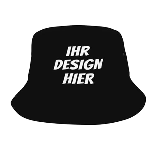 ROHBVMN personalisiert cap personalisierte bucket hat personalisierte fischerhut personalisiertes anglerhut Text- FOTO –sonnenhut selbst gestalten gestalten fischerhüte, bucket hat für Männer & Frauen von ROHBVMN