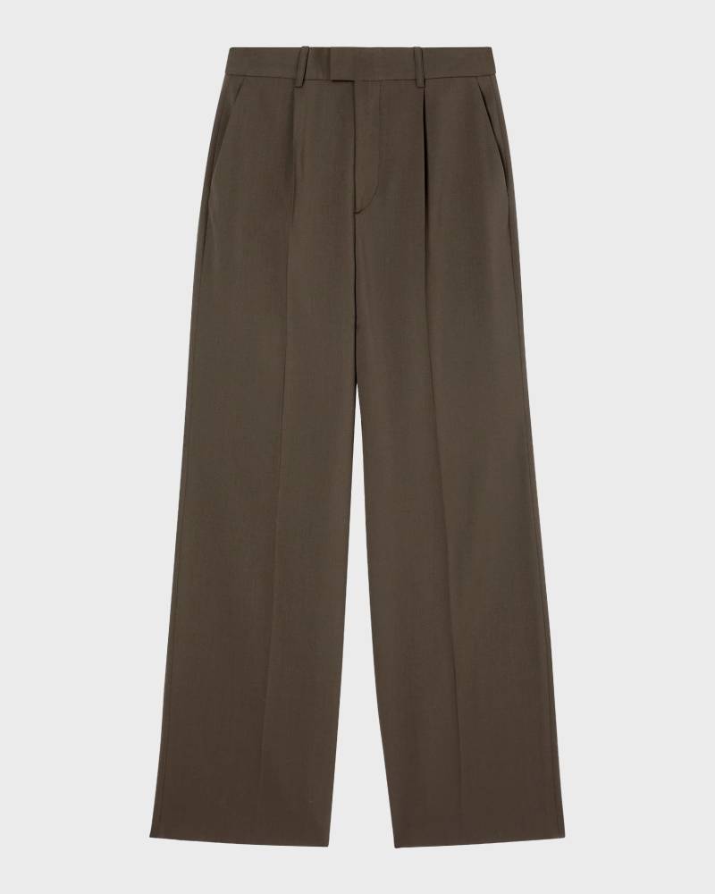 ROHE Trousers Relaxed Single Pleated Earth von ROHE