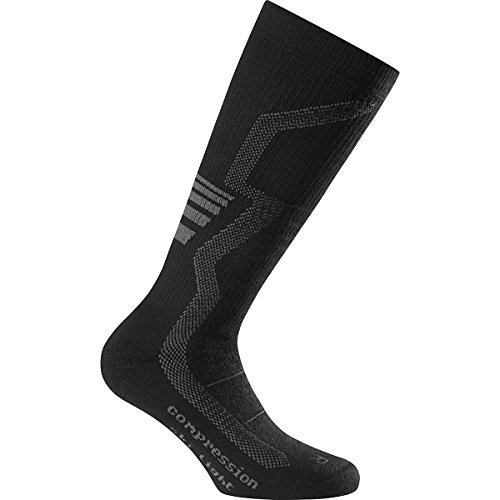 Rohner advanced socks Compression Ski Light Socke, Mittelgrau, EU 42-44 von ROHNER