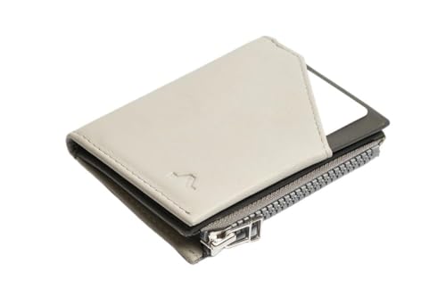 ROIK Geldbörse Klein Herren – Kreditkartenetui Leder mit RFID Schutz – Slim Wallet Herren – 9 Karten Mini Portmonee für Herren – Kompakte Ledergeldbörse für Männer – Zip Coin Pearl von ROIK