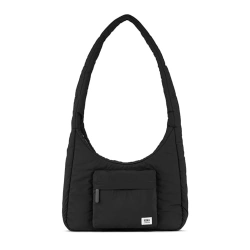 ROKA London Belsize Medium Taslon Umhängetasche, Schwarz , m von ROKA London