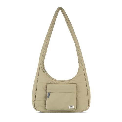 ROKA London Belsize Medium Taslon Umhängetasche, taupe, m von ROKA London