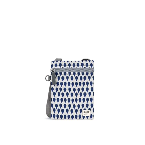 ROKA London Chelsea Sling Pocket Bag Canvas Extra Small Denim Rain, Denim Rain, S von ROKA London