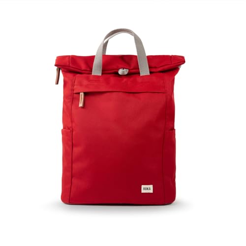 ROKA London Finchley A Large Recycled Canvas, rot (mars red), L von ROKA London