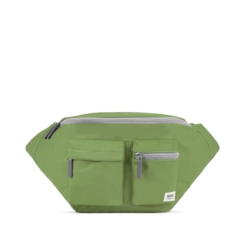 ROKA London Ovale M Tragetasche, Umhängetasche, Hüfttasche oder Umhängetasche, XL, recyceltes Nylon, avocado, xl von ROKA London
