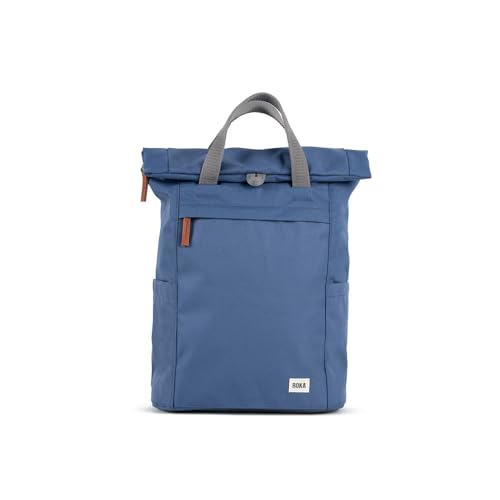Roka London Finchley A Medium Recycled Canvas, Burnt Blue, m von ROKA London
