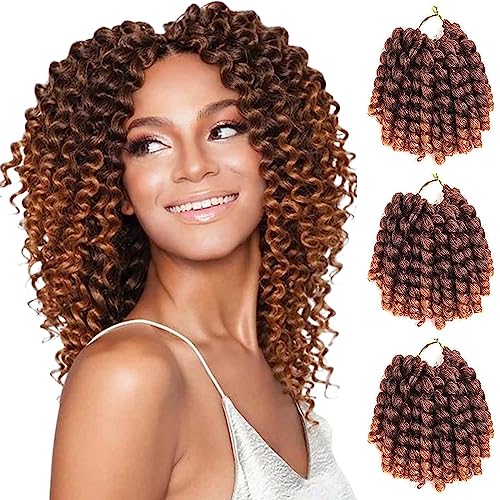 ROKTRESS Häkelhaar mit Zauberstab, gehäkeltes Haar mit Jamaikanischer Sprungkraft, 6 Bündel Häkelhaar, geflochten, gehäkelt, lockiges Haar für Frauen N ROKTRESS Häkelhaar mit Zauberstab, gehäkeltes Haar mit Jamaikanischer Sprungkraft, 6 Bündel Häkelhaar, geflochten, gehäkelt, lockiges Haar für Frauen N von ROKTRESS