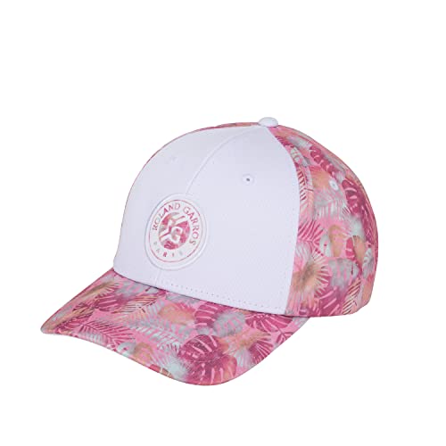 ROLAND GARROS Damen-Kappe, offizielle Kollektion, verstellbare Größe, Rosa, One size von ROLAND GARROS