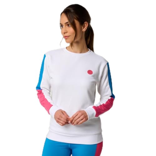 ROLAND GARROS Damen Pop Energy Pullover, weiß, L von ROLAND GARROS