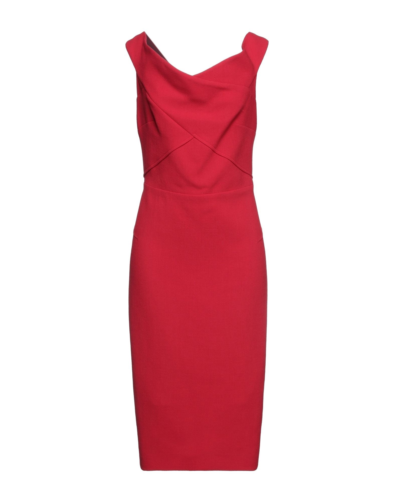 ROLAND MOURET Midi-kleid Damen Rot von ROLAND MOURET