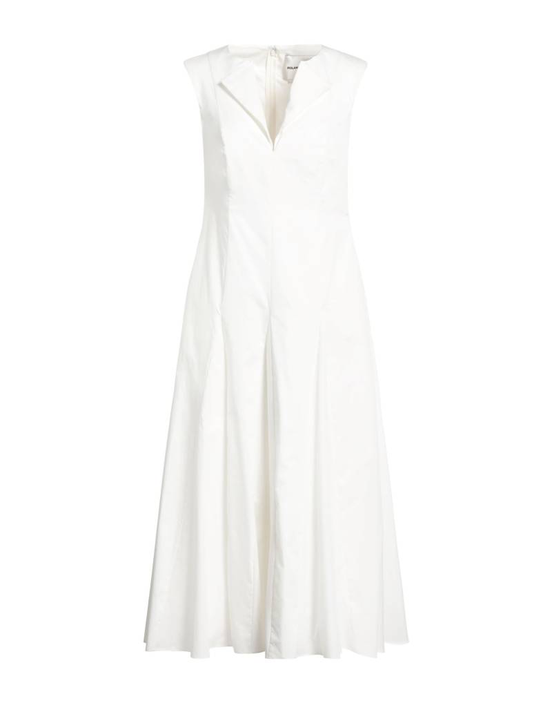 ROLAND MOURET Midi-kleid Damen Weiß von ROLAND MOURET