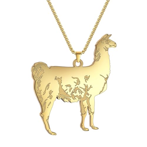 ROLIZHN Herren-Halskette mit Sternzeichen, Schaf, Retro, kreativ, einzigartiger Persönlichkeitsschmuck, Damen-Anhänger-Halskette, Einheitsgröße, Edelstahl, Kein Edelstein ROLIZHN Herren-Halskette mit Sternzeichen, Schaf, Retro, kreativ, einzigartiger Persönlichkeitsschmuck, Damen-Anhänger-Halskette, Einheitsgröße, Edelstahl, Kein Edelstein von ROLIZHN
