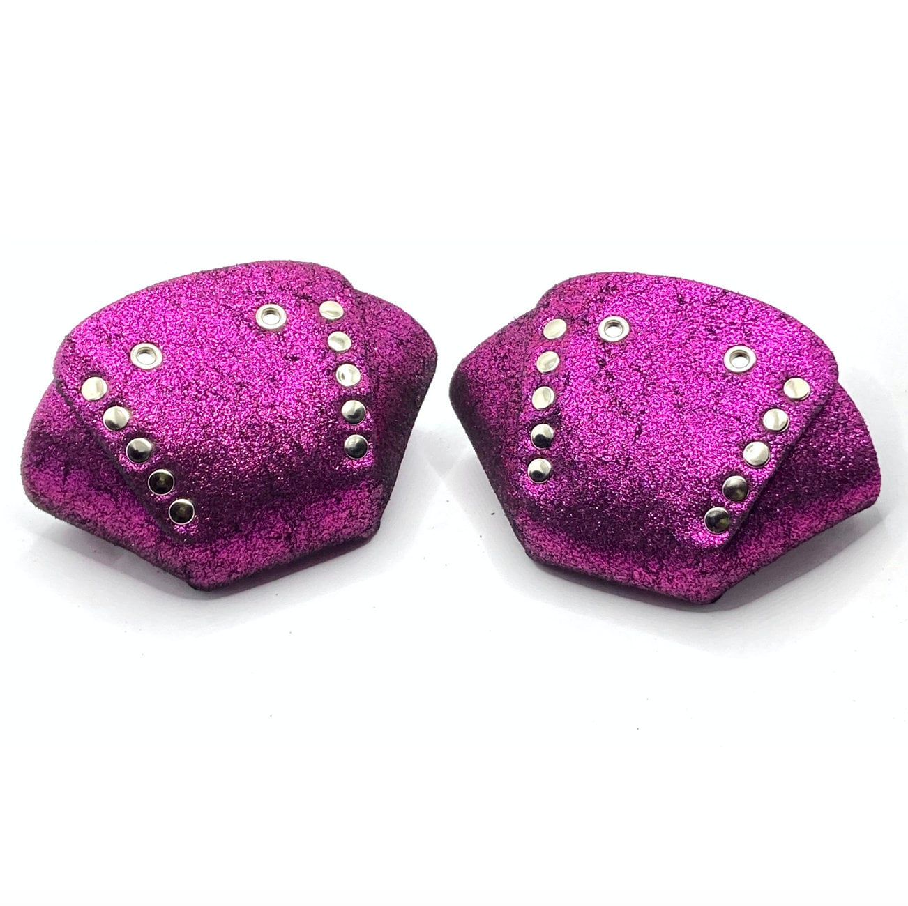 Fuchsia Pinke Glitzer Wildleder Rollschuh Kappen | Paar Von Rollerstuff Fuchsia Pinke Glitzer Wildleder Rollschuh Kappen | Paar Von Rollerstuff von ROLLERSTUFF