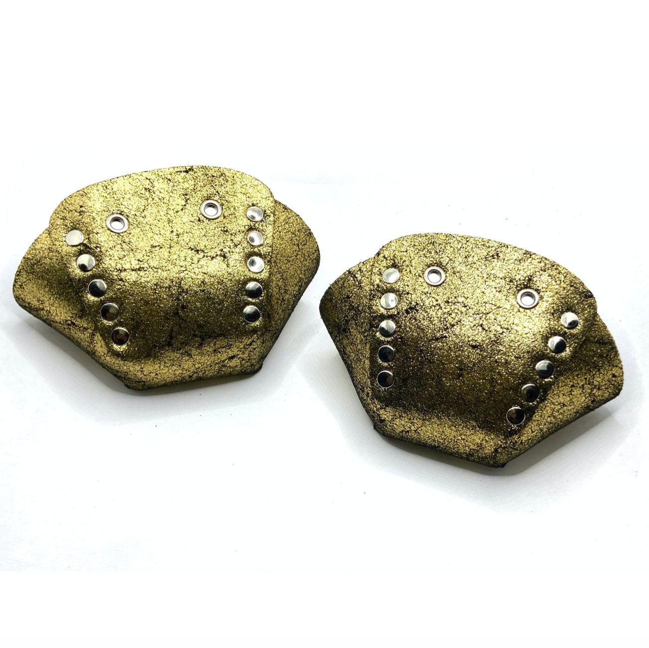 Goldene Glitzer Wildleder Rollschuh Kappen/Zehenschützer | Paar Von Rollerstuff Goldene Glitzer Wildleder Rollschuh Kappen/Zehenschützer | Paar Von Rollerstuff von ROLLERSTUFF