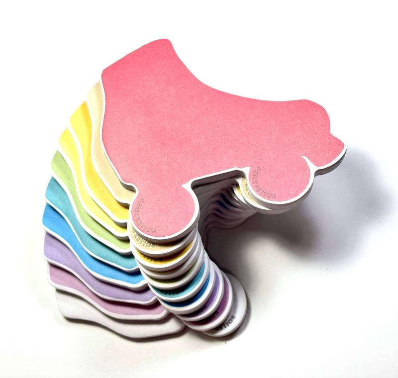 Rollschuh Form Sticky Notizblöcke von ROLLERSTUFF