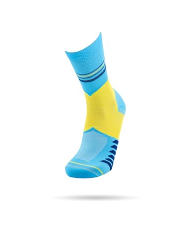 ROLLO SOCKS Run 2.0 - Skyrise, Laufsocken mit gezielter Kompression, Running, Sprunggelenk stützend, Bandage Fußgelenk, Sportsocken, Größe XL (47-48) von ROLLO SOCKS