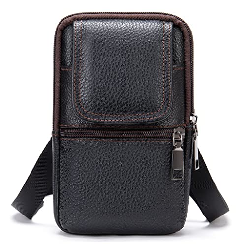 ROLTIN Leder Golf Taille Gürteltasche Männer Kleine Taille Hüfttaschen für Mann Tasche Herren Umhängetasche von ROLTIN