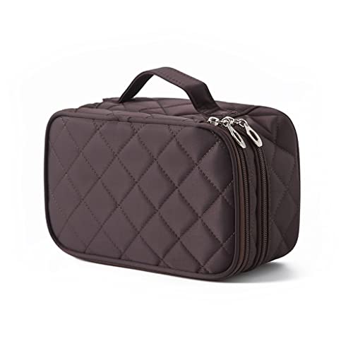 ROLTIN Make-up-Tasche für Damen, doppellagig, großes Fassungsvermögen, Reise-Organizer, Kosmetiktaschen, wasserdichter Nylon-Make-up-Wasch-Kulturbeute von ROLTIN