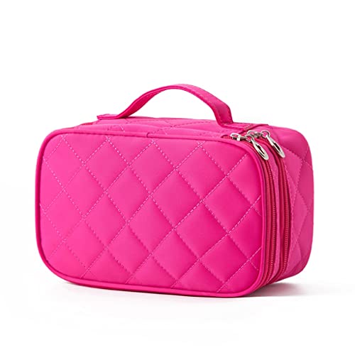 ROLTIN Make-up-Tasche für Damen, doppellagig, großes Fassungsvermögen, Reise-Organizer, Kosmetiktaschen, wasserdichter Nylon-Make-up-Wasch-Kulturbeute von ROLTIN