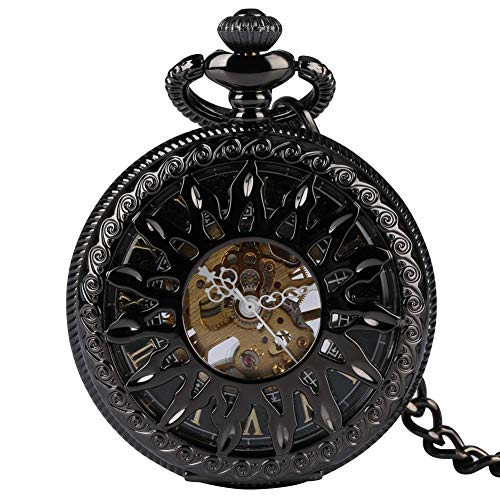 ROLTIN Taschenuhr für Herren, mechanische Taschenuhr mit römischen Ziffern für Damen, Anhängeruhr von ROLTIN