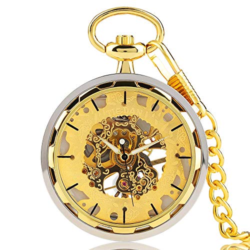 ROLTIN Vintage-Taschenuhr, Klassische Taschenuhr, Elegante mechanische Uhr mit Handaufzug, Geburtstagsgeschenk von ROLTIN