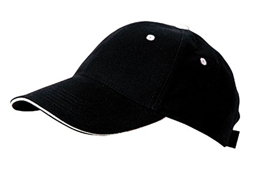 ROLY Baseball Cap, Panel, Klettband, Schwarz, 7008 von ROLY