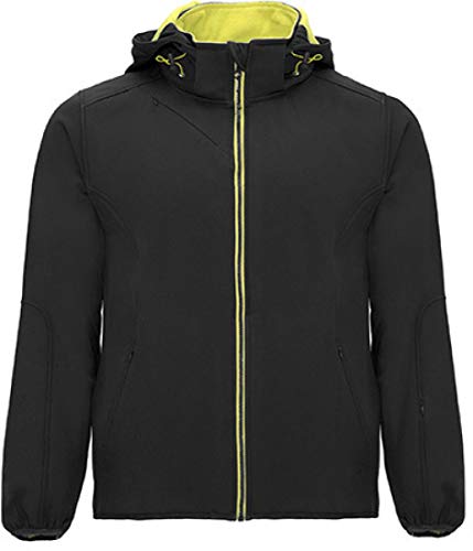 Roly Siberia Softshell Jacket Black 02/Lime Punch 235 S von ROLY