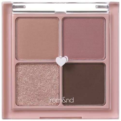 rom&nd Better Than Eyes ㅣKorean Makeup LidschattenpaletteㅣIntensives und langanhaltendes Finishㅣmatt und SchimmerndㅣWarm Neutralsㅣ6.5 g (02 DRY ROSE) von rom&nd