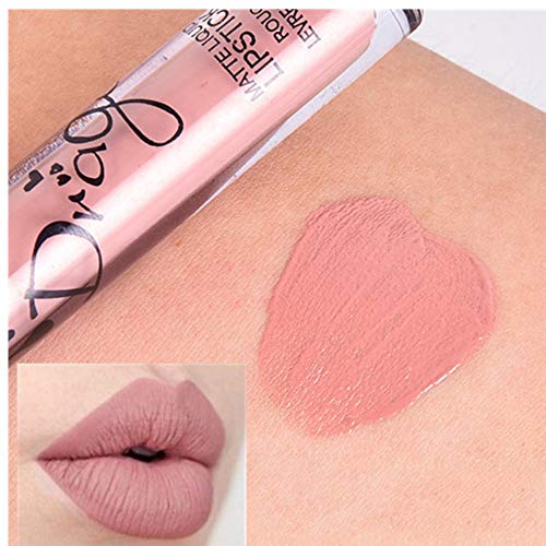 ROMANTIC BEAR 16 Colors Waterproof Long Lasting Matte Liquid Lipstick Beauty Lip Gloss (bady) von ROMANTIC BEAR